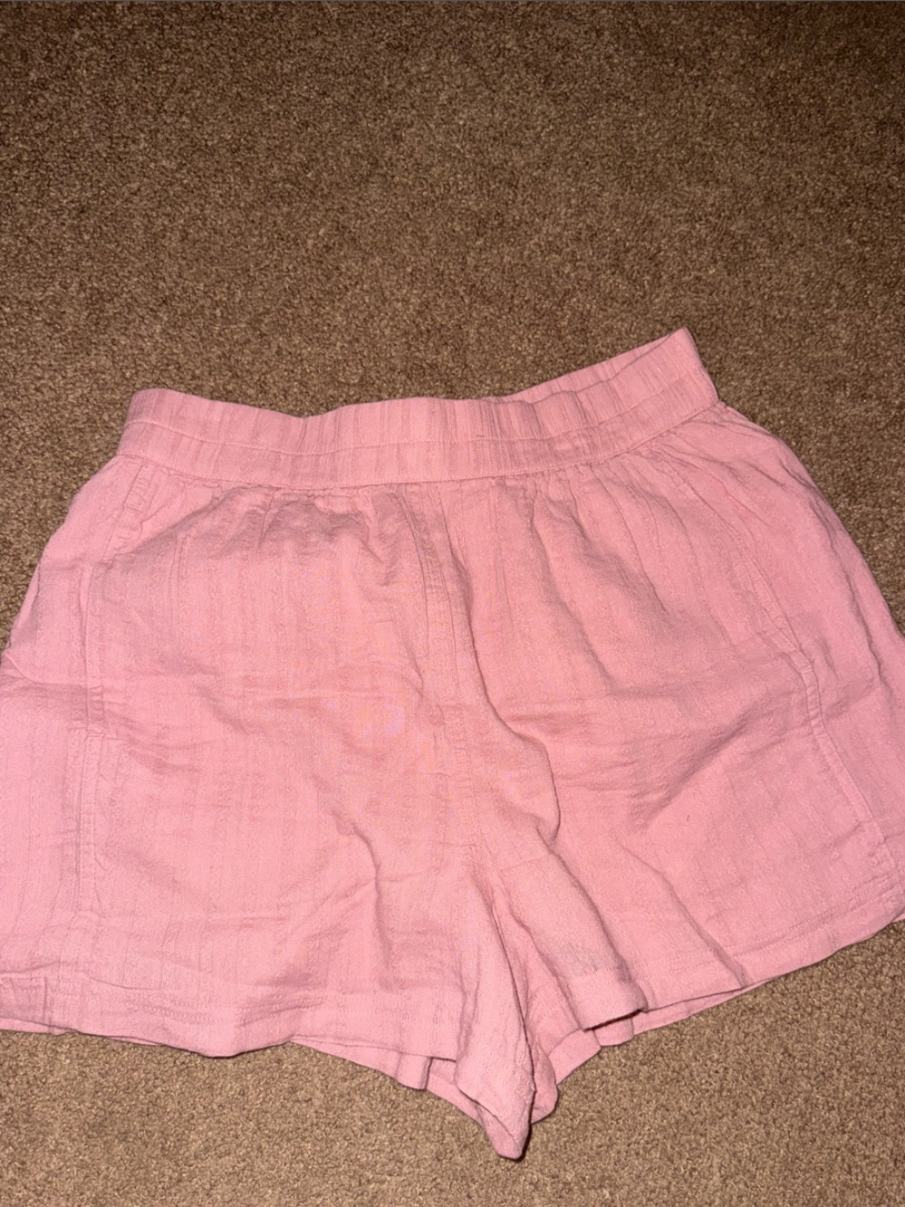 Women's American Eagle Pink Cotton Casual Shorts